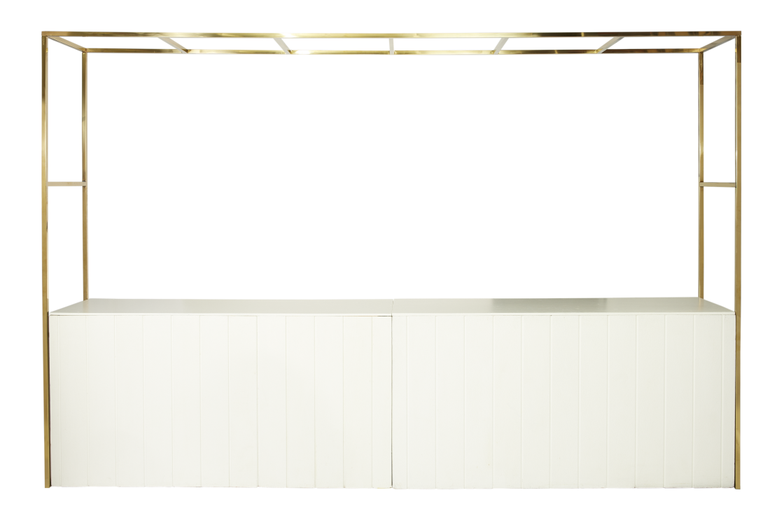 double-bar-arbour-gold-with-white-food-stations-straight