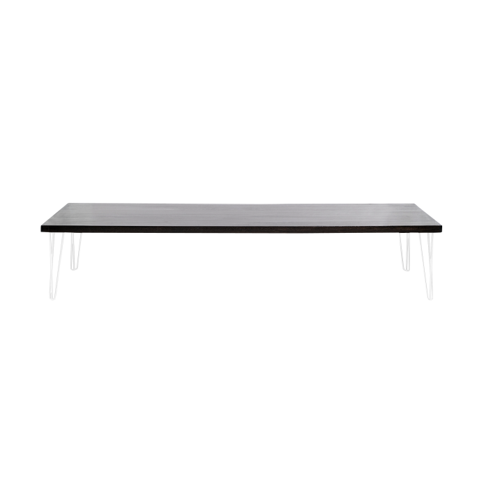 hairpin-coffee-table-240×105-blackwash-straight-white-legs