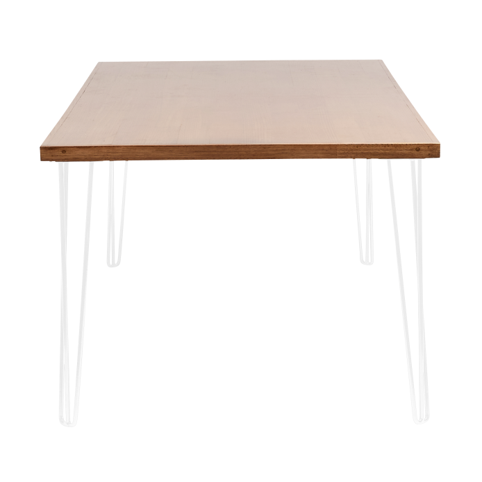 hairpin-dining-table-240×105-teak-end-white-legs