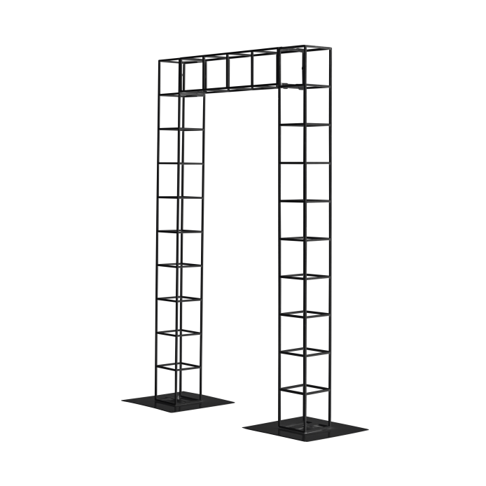 wire-pergola-2-post-1.5m-wide-x-2.5m-tall-black-straight