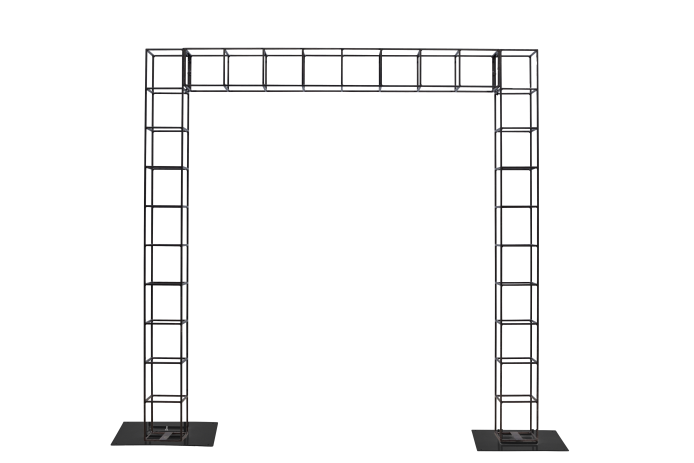 wire-pergola-2-post-2.5m-x-2.5m-tall-black