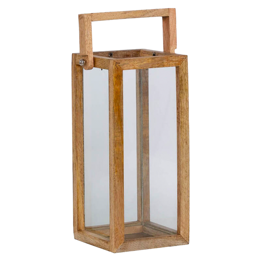 Wooden Lantern-Medium-Angle