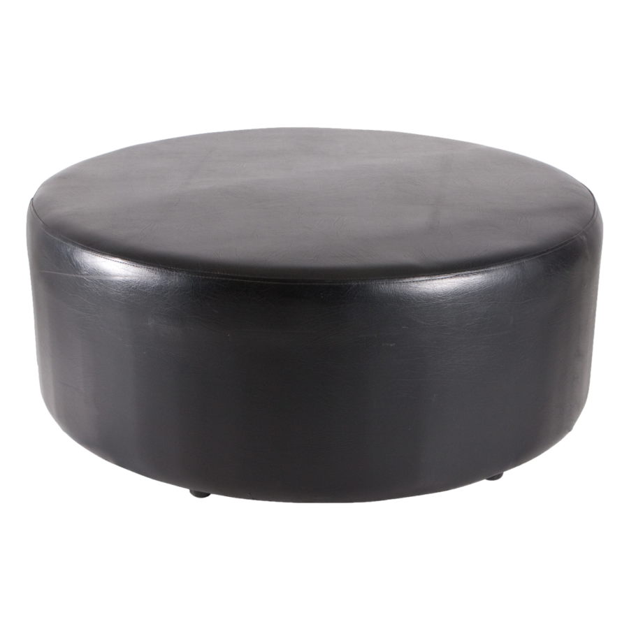 ottoman-round-black