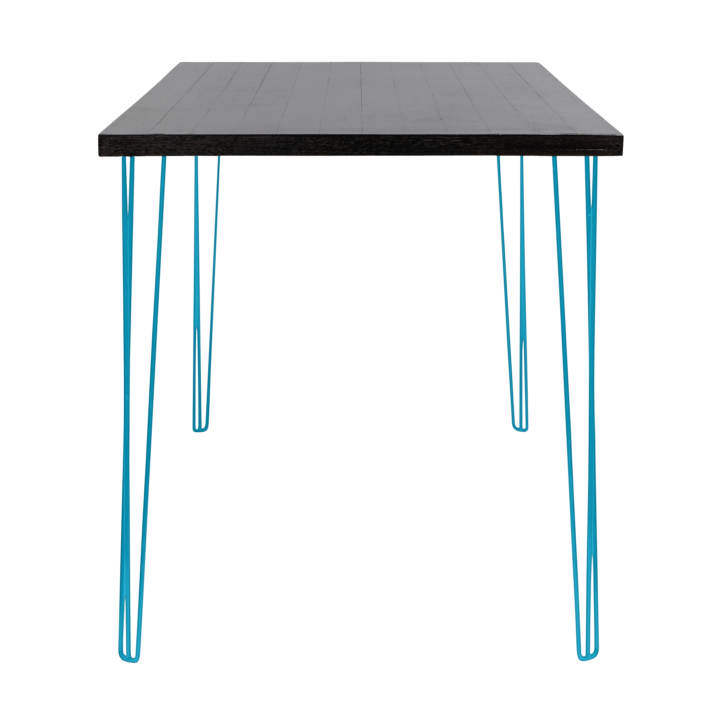 hairpin-bar-table-240×105-blackwash-end-peacock blue-legs